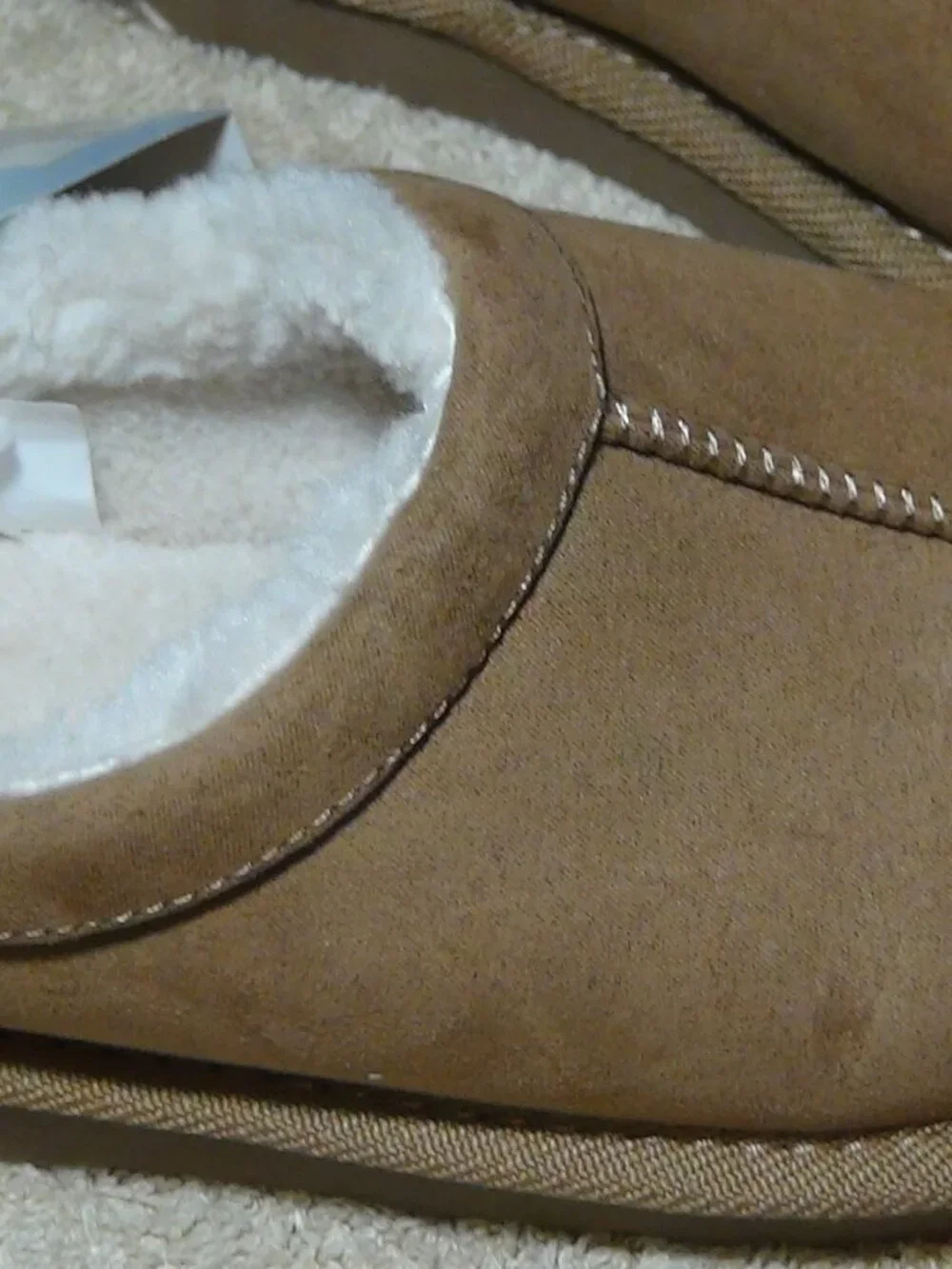 Cat & Jack baby Toddler Jude Suede Faux Slippers Clogs Brown